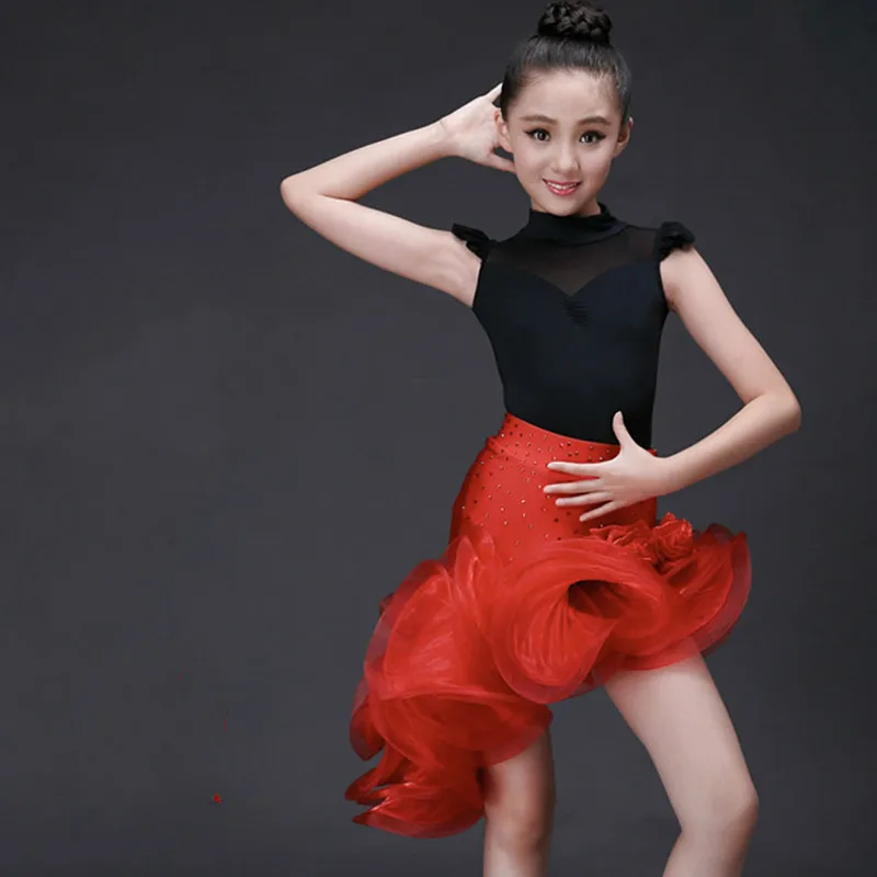 Латинский Танец Dress для Девочек Мода Бальные Танцы Девушки Танцевальная Одежда