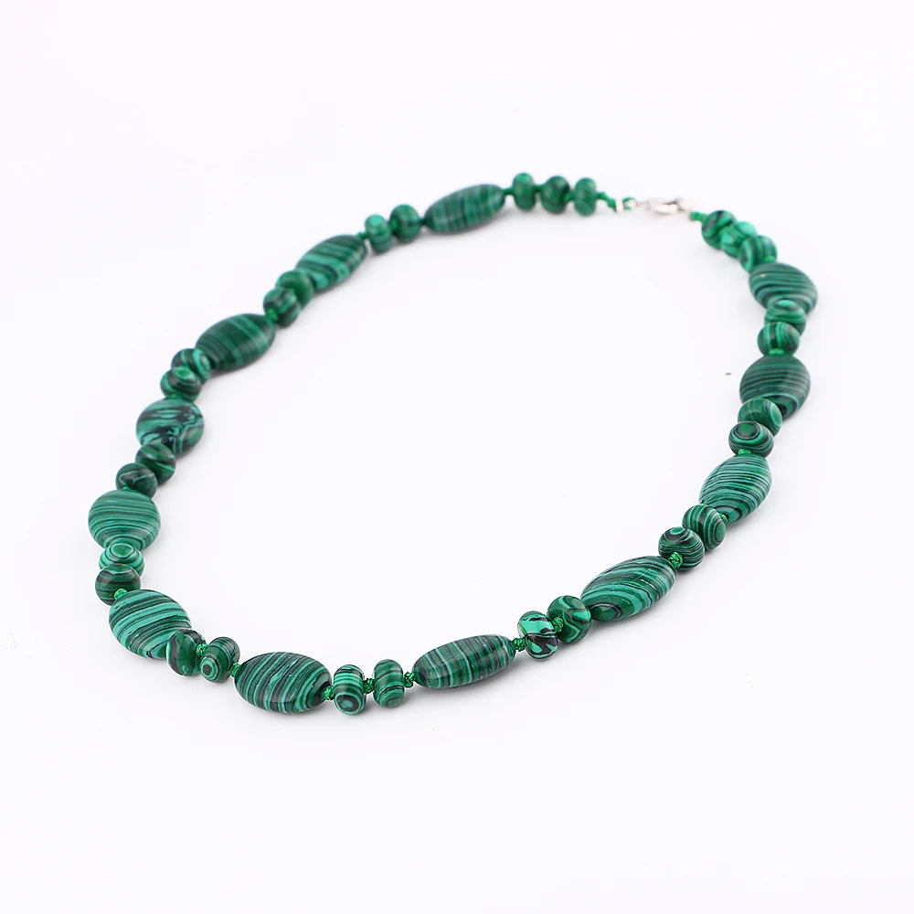 Женское Ожерелье с натуральным камнем Yumten Malachite ювелирное изделие кристаллами