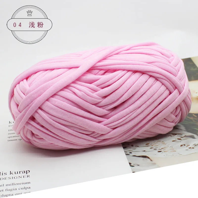 4 light pink TPRPYN 100 г = 1 шт. плотная ткань полоска Пряжа Ремесло для ручная вязка крючком DIY подушка одеяло ткань полоса для сумок - Цвет: 4 light pink