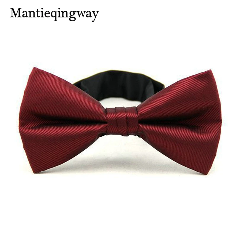 Mantieqingway Mens Brand Solid Color Nylon Yarn Party Bowtie 6cm Wide BoW Ties for Men Dot Business Papillon Adult Neackwear | Аксессуары