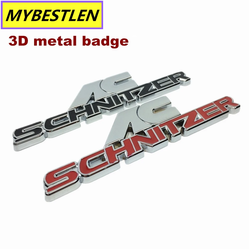 3D Металл AC SCHNITZER Автомобильная Передняя Задняя эмблема наклейка для автомобиля