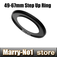 free shipping trcking number black step up filter ring lens ring 49mm to 67mm 49mm 67mm