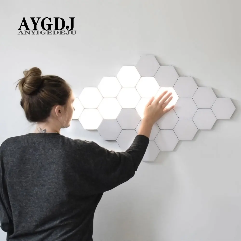 DIY Quantum Light сенсорная Ночная лампа модульная шестиугольная светодиодная