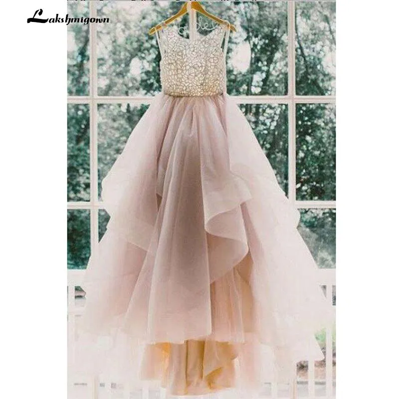 Sexy Backless A-Line Beading Long Bridal Dresses Beach Wedding Dresses Princess Party Dress