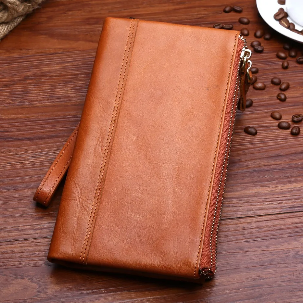 2018 роскошный мужской кошелек из коровьей кожи мужские кошельки-клатчи Удобные