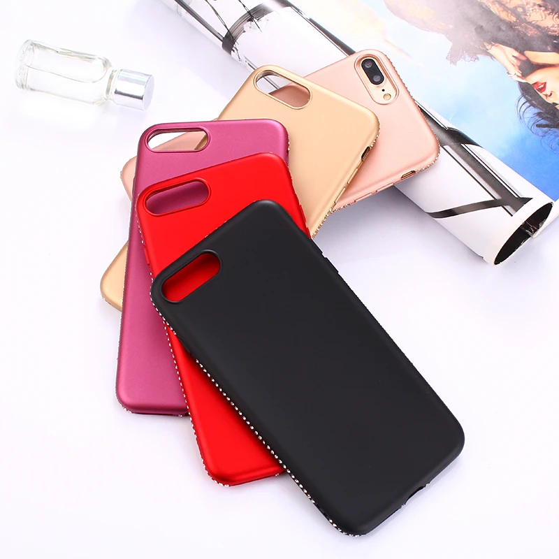 LANCASE для iPhone 6 Чехол блеск алмаз Блестящий Мягкий силиконовый чехол S 7 8 плюс X
