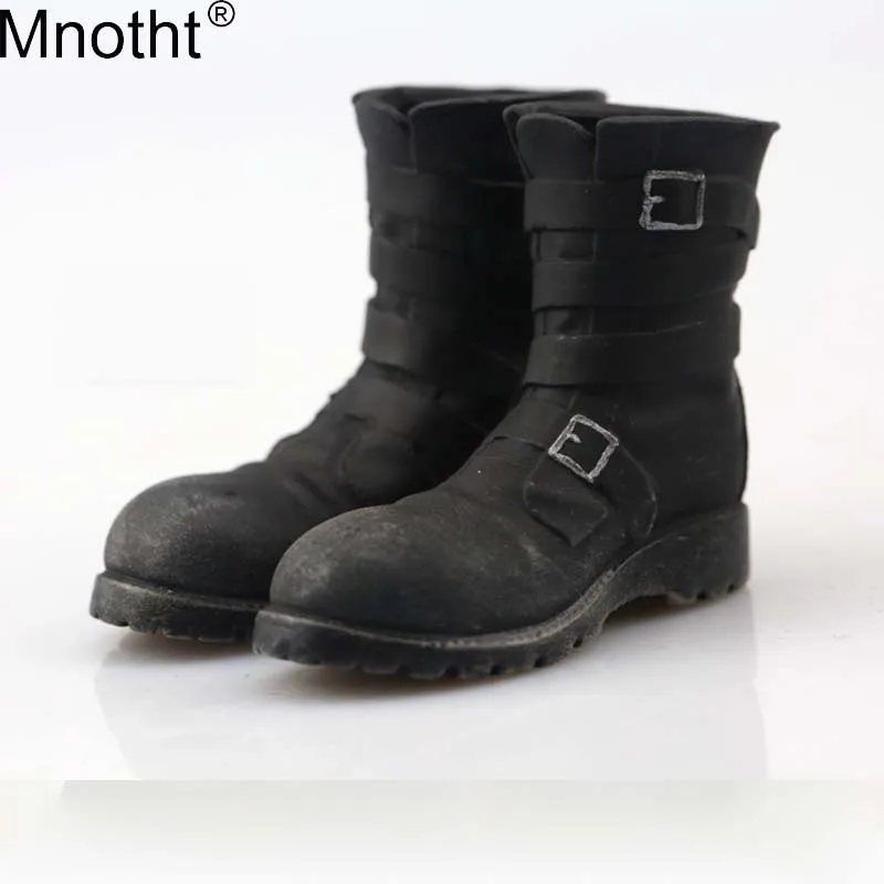 Mnotht 1/6 VF003 черного цвета женская обувь на среднем каблуке полый резервуар \'s