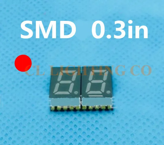 2-битная цифровая трубка smd 0 3 дюйма красный/зеленый/синий 7-сегментный 3-дюймовый