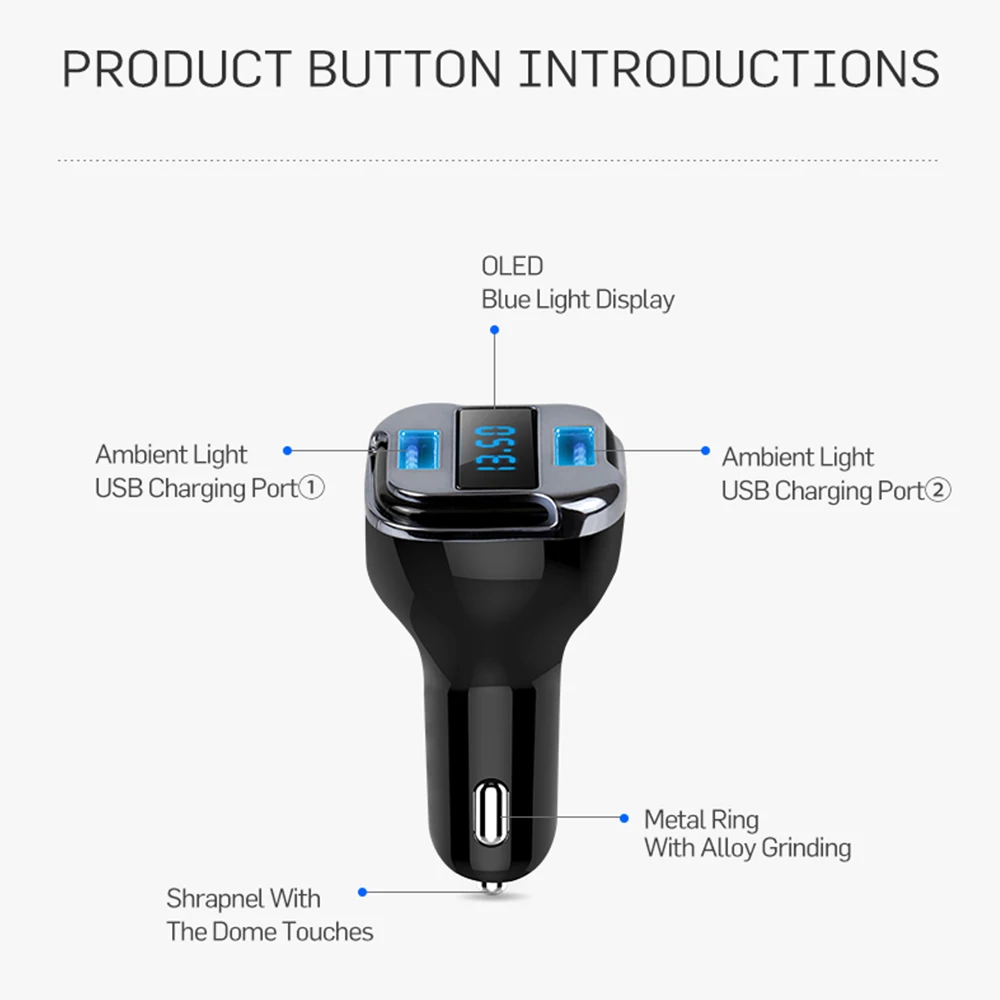 Автомобильное зарядное устройство с двумя USB портами|GPS-трекеры| |