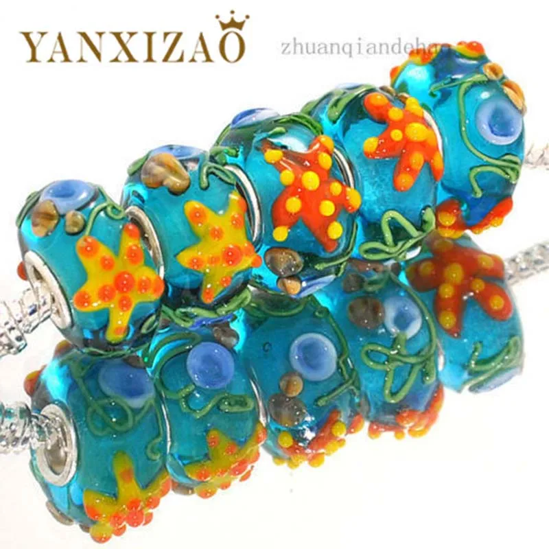 Yanxizao Fit Pandora амулеты сделай сам Серебро 925 Оригинальные подарки для женщин Lampwork
