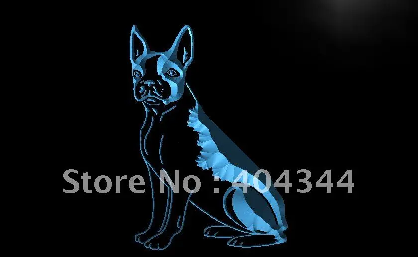 LK235 Boston Terrier собака питомец новый светодиодный неосветильник световой знак