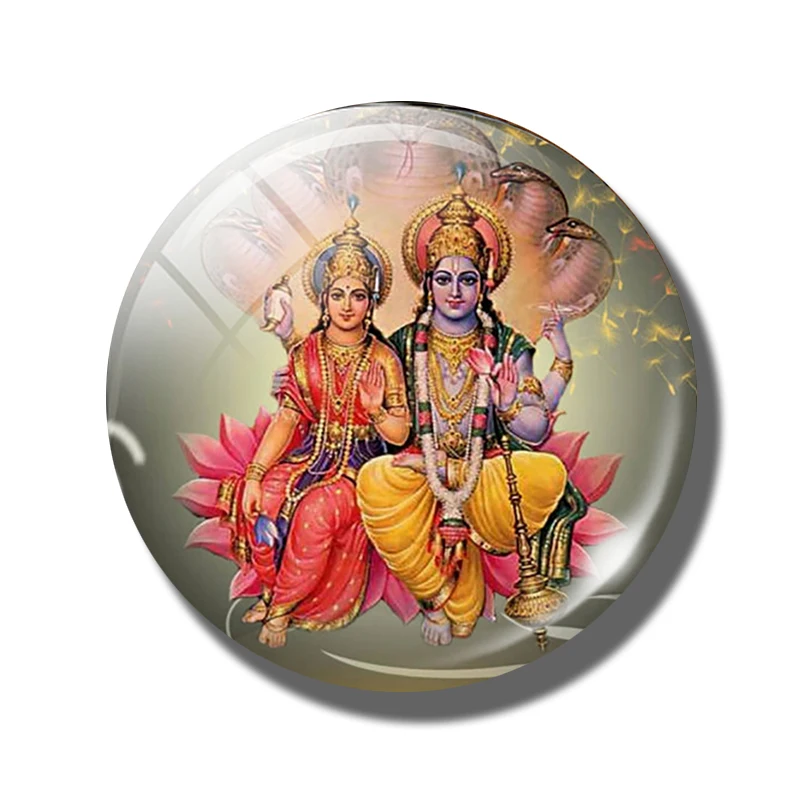 Durga Vishnu Lakshmi амулет Ом магниты на холодильник Парвати магнит на холодильник Йога подвеска амулет наклейка на холодильник - Цвет: 7
