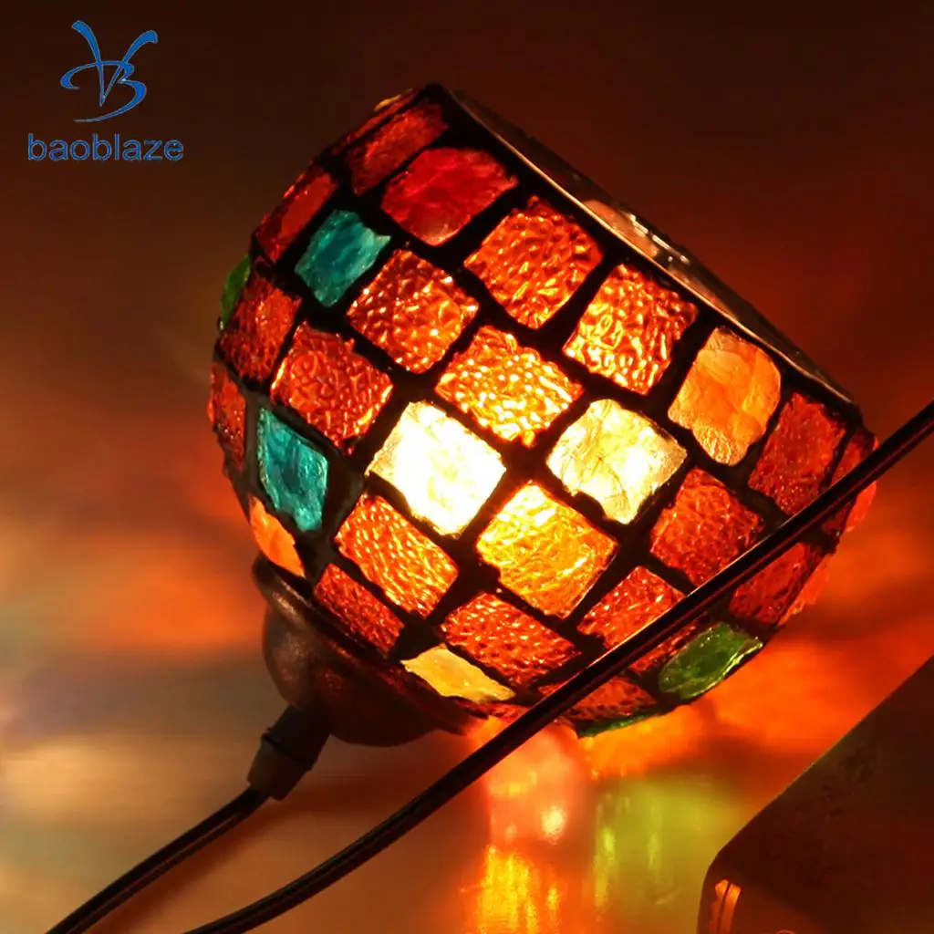 2 шт. винтажный подвесной светильник мозаичный дизайн потолочный абажур | Лампы и