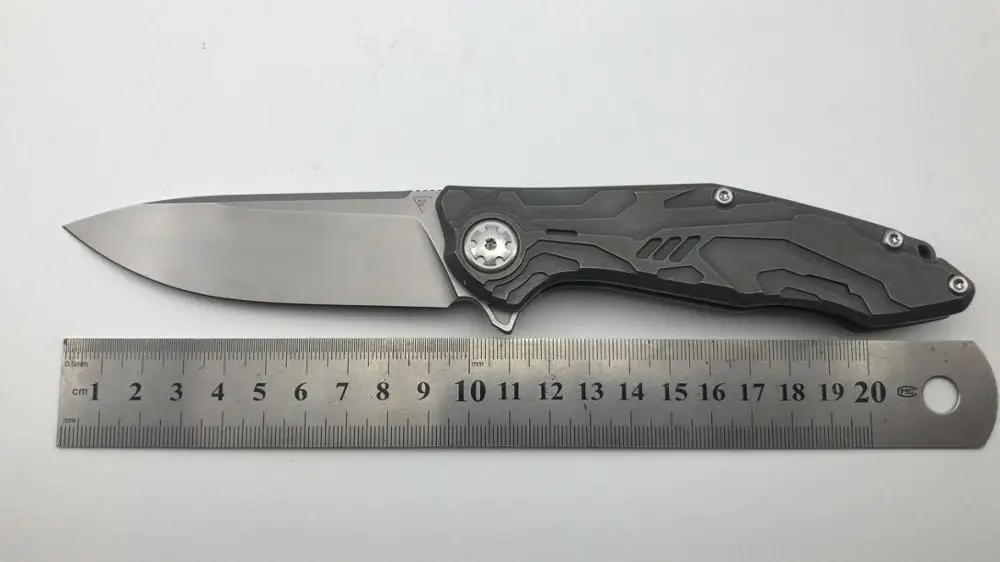 На заказ Ice Tactical Titanium S90V лезвие вымытый Кемпинг Складной нож Бесплатная