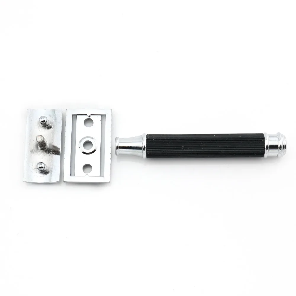 Double Edge Safety Razor Shaving Black Handle Manual Classic Style 9.8CM Anti Slip handle Lyrebird H4 10PCS/LOT NEW|Бритва| |