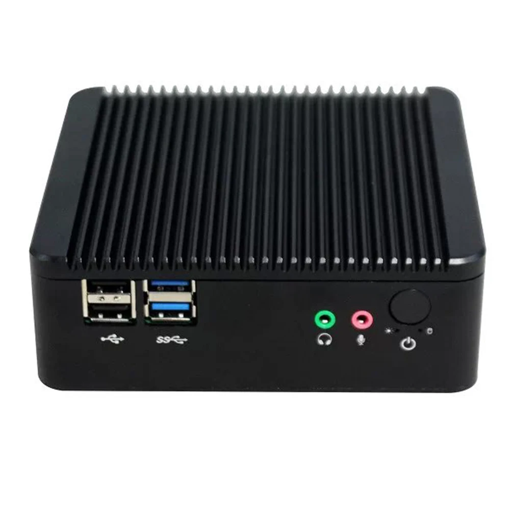 Причастником N7 чистый алюминиевый безвентиляторный Nano itx J1900 дешевый мини ПК для офиса