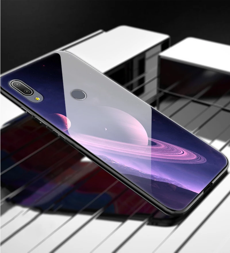 Для ASUS Zenfone Max Pro M1 ZB601KL ZB602KL чехол из закаленного стекла с изображением планеты космос, стеклянный чехол на заднюю панель Для Zenfone Max Pro M1 ZB602K