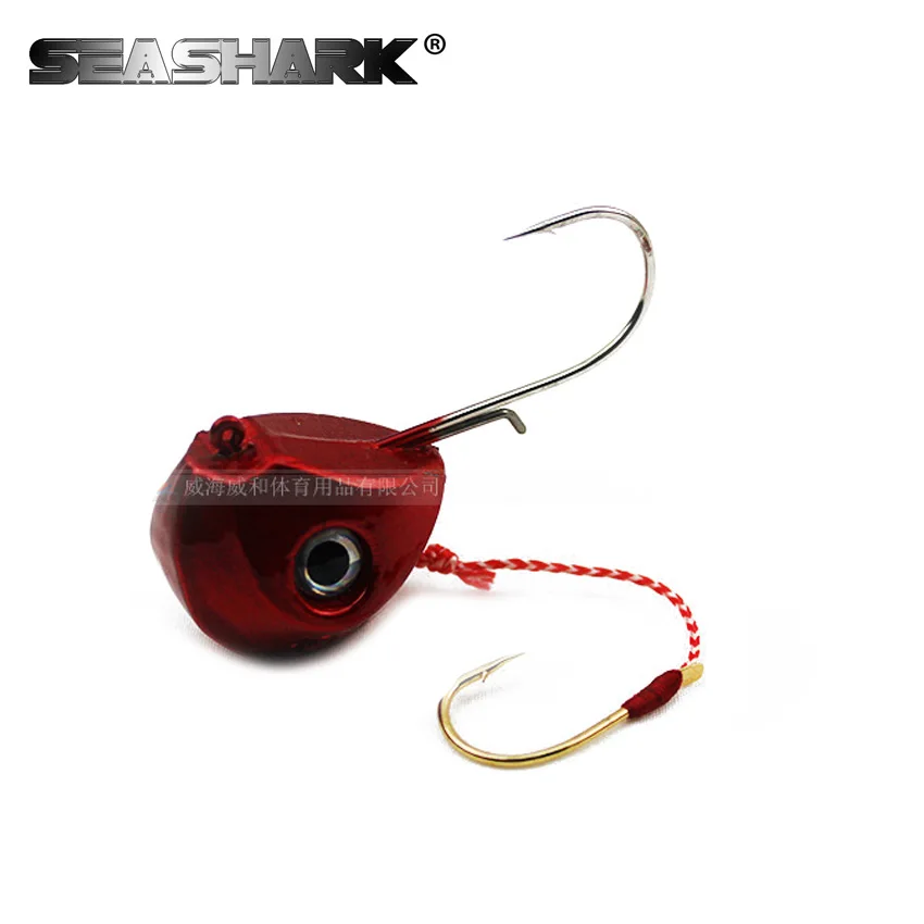 SEASHARK Lead Head Jig Lures 1Pcs/set 40G 60G 80G 100G Seawater Fishing Lure Sea Artificial Bait | Спорт и развлечения