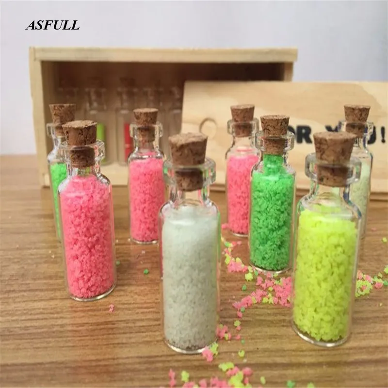 Маленькая бутылочка 2 мл 10 шт. прозрачная пустая стеклянная для посланий желаний