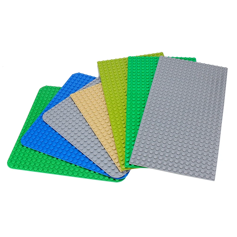 

Big Bricks Baseplate 16*32 24*24 Dots DIY Base Plate Big Building Blocks Toys For Children Kid Compatible Leogoed & Duplos