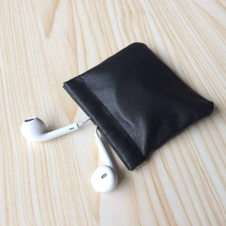 Чехол для наушников из натуральной кожи 3 цвета сумка Apple Airpods беспроводные