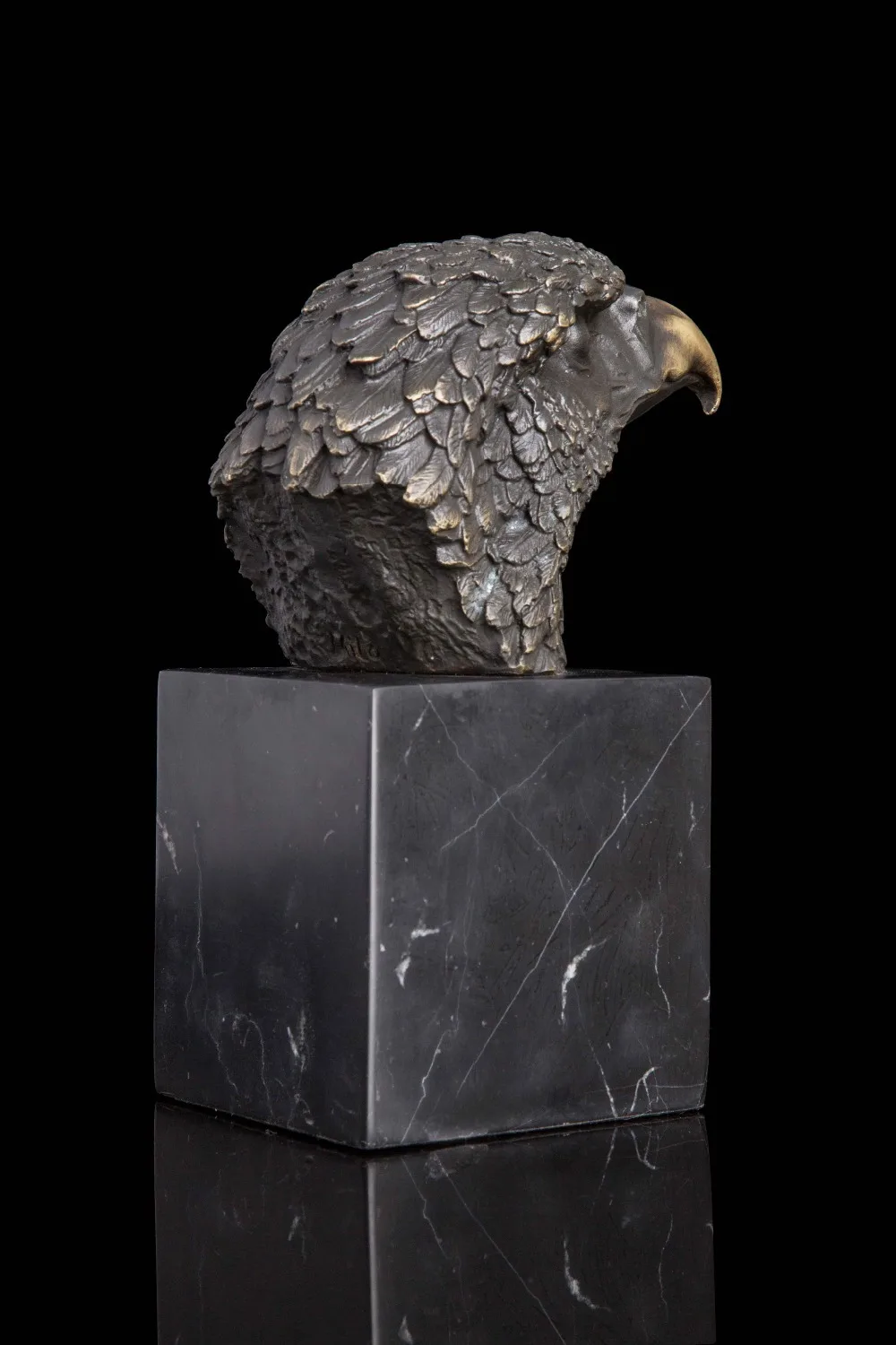 Искусство ремесла медные статуи китайский счастливый арт продукт Орел голова