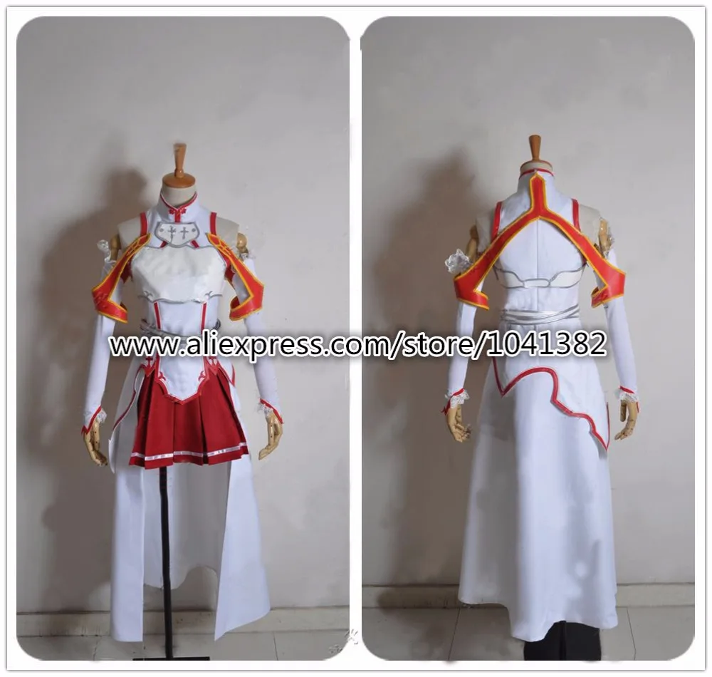 Платье для костюмированной вечеринки в стиле Sword Art Online Asuna Yuuki любой размер по
