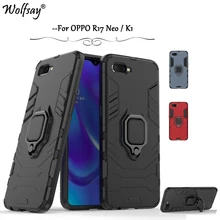 For OPPO RX17 Neo Case Shockproof Armor Case Stand Ring Holder Phone Bumper For OPPO RX17 Neo Back Cover For OPPO RX17 Neo