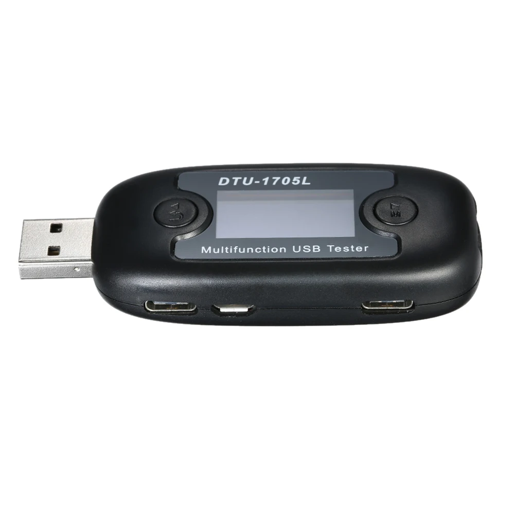 Многофункциональный тестер напряжения тока USB ЖК дисплей запись данных