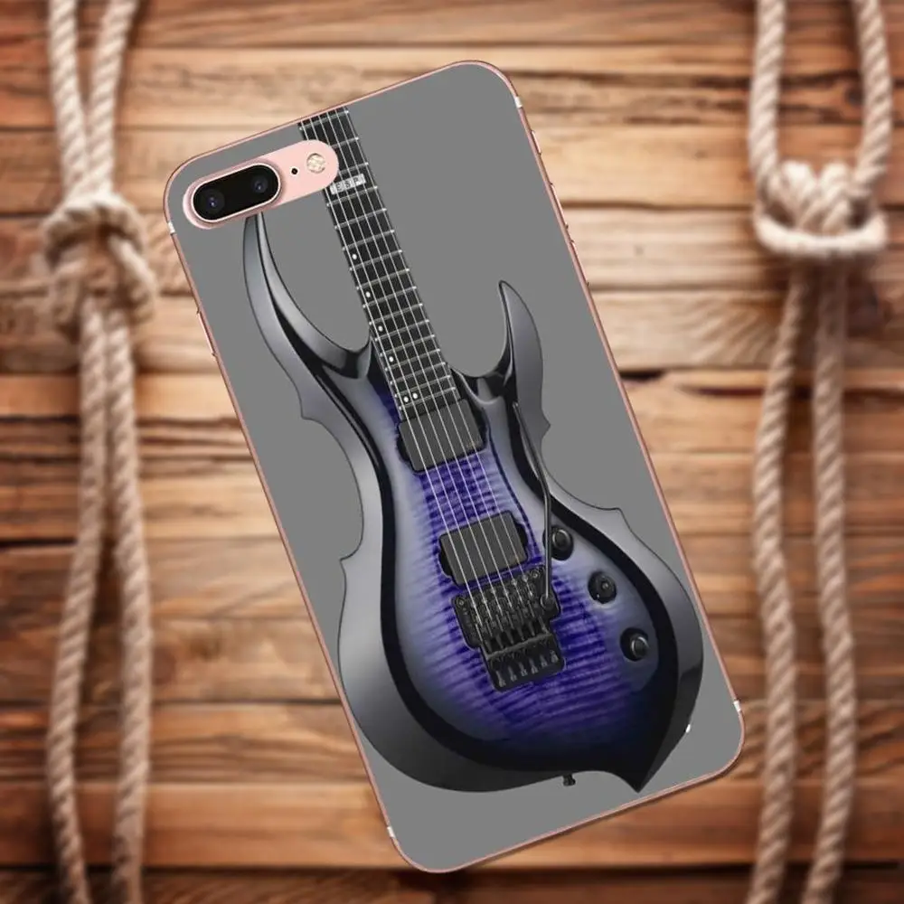 Vvcqod ретро-гитара Электрический усилитель для Apple iPhone 4 4S 5 5C 5S SE 6 S 7 8 Plus X чехол Moto G G2