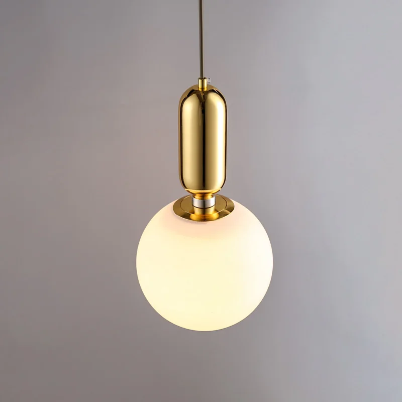 

Modern LED Pendant Light Europe Glass Ball Indoor Lighting Novel Hanging Lamp Restaurant Bedroom Bar Shop Vintgae Light Fixture