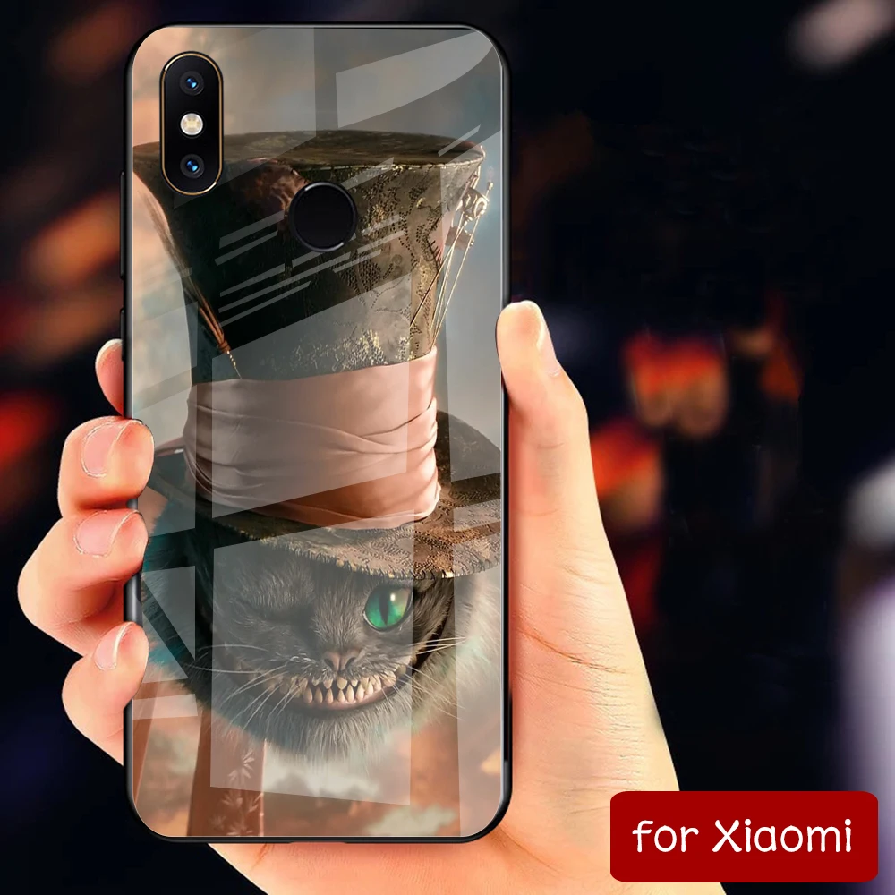 FinderCase для Xiaomi Max 3 чехол из закаленного стекла жесткий с рисунком кота Mi 8 9 SE Mix 2 2s |