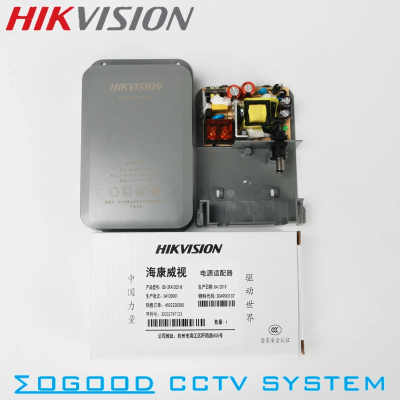 Hikvision DS 2FA1202 B Original Power Supply DC12V/2A For Camera Microphone Waterproof Outdoor Use Lightning Protection|Аксессуары для