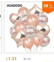 HUADODO 5 шт. 12 дюймов конфетти воздушные шары прозрачные латексные воздушные шары для Свадебные украшения с днем рождения Baby Shower вечерние поставки