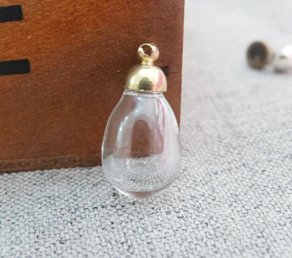 100 компл./лот Новый 11x15mm слеза крошечные ясная стеклянная бутылка желающих флакон