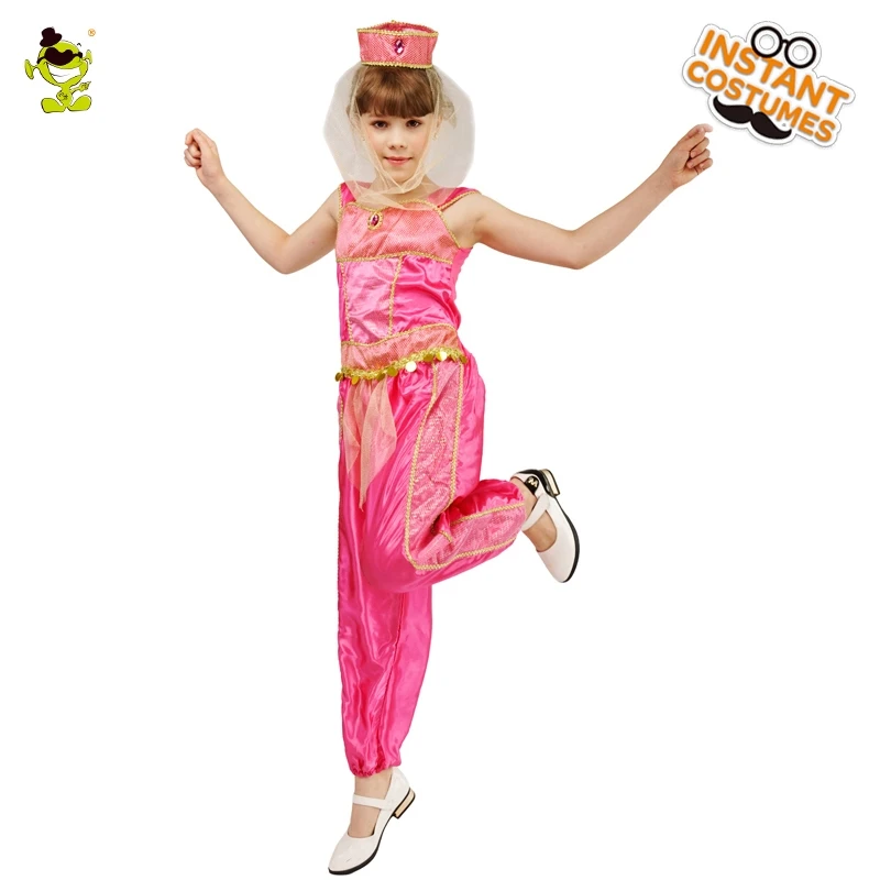 Детские Индия принц Одежда для танцев Детская одежда девочек Карнавальный Индии