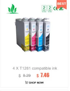 1281XL 5 шт. совместимый картридж с чернилами для принтера EPSON Stylus S22 SX125 SX130 SX230 SX235W SX420W SX425W SX430W