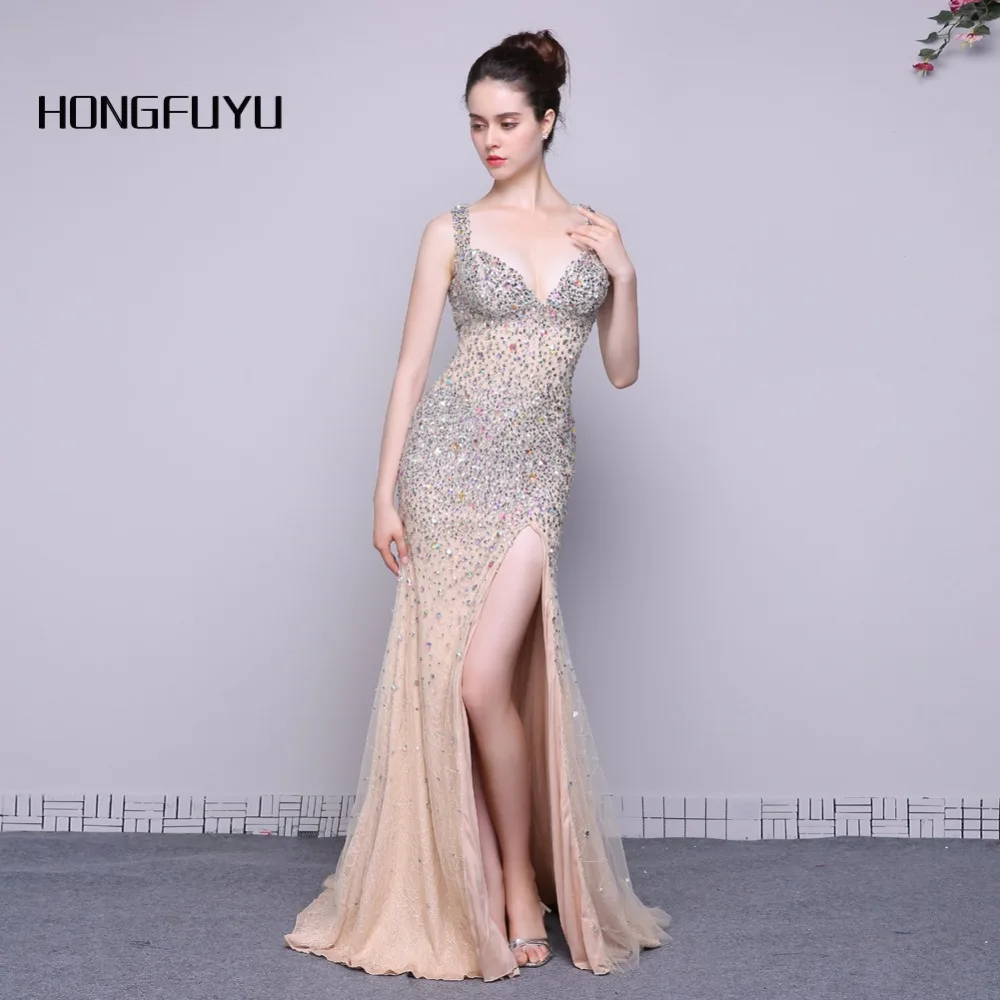 Настоящая фотография Vestido Longo Тюль V Средства ухода за кожей шеи Спагетти ремень