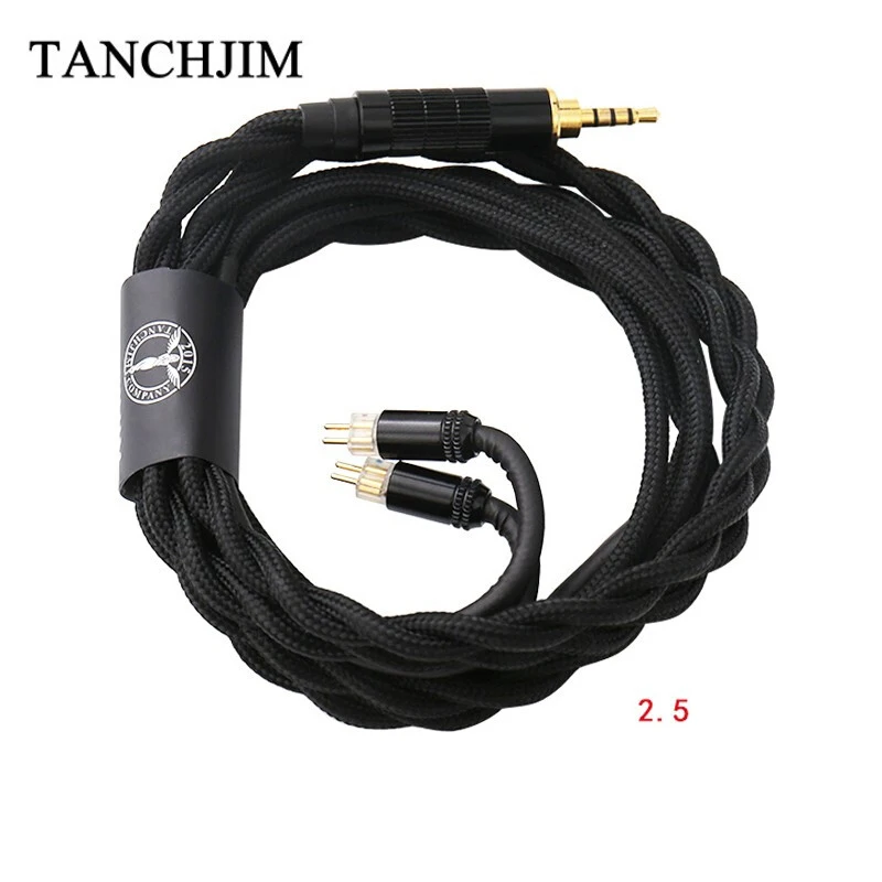 TANCHJIM T203 кислородный однокристальный медный кабель для обновления 0,78 Pin 2,5, 3,5, 4,4 мм сбалансированный кабель для обновления