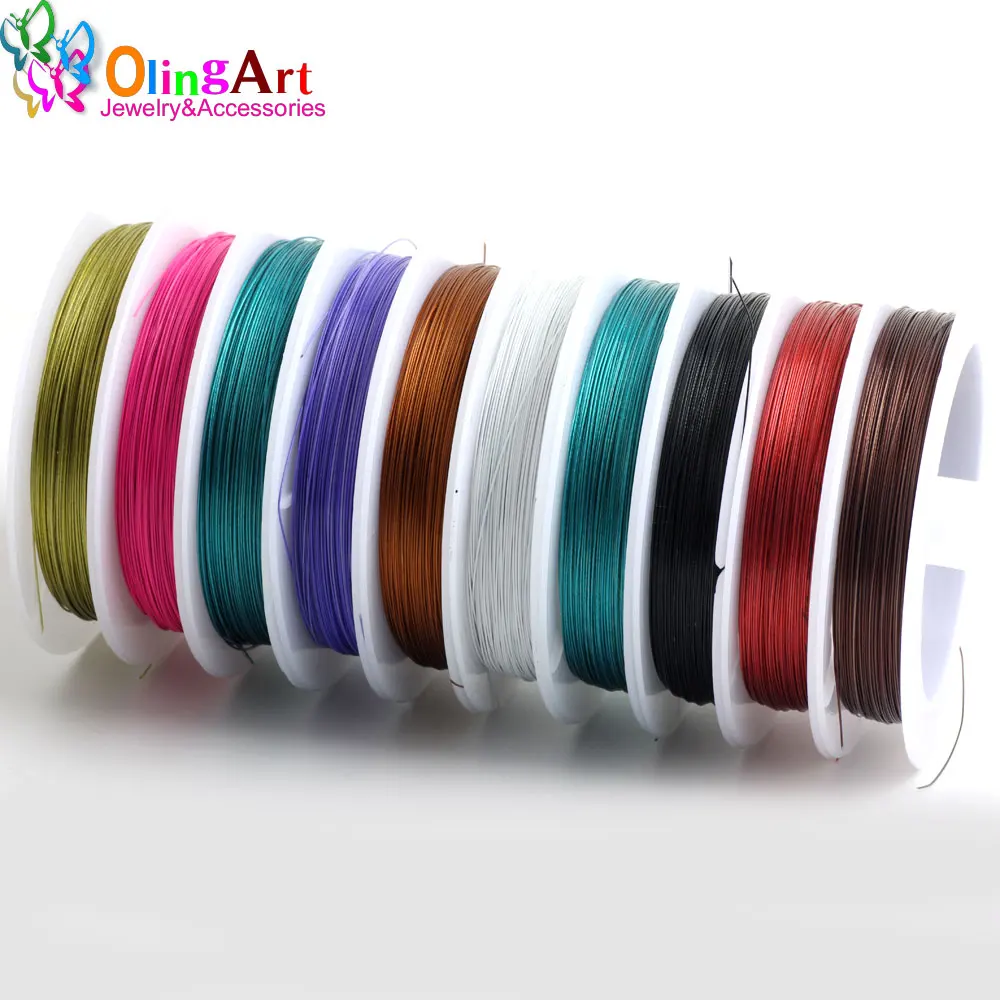 OlingArt 60 м * 0 38 мм 1/рулон эмалированный Тигриный хвост тросы аксессуары линия