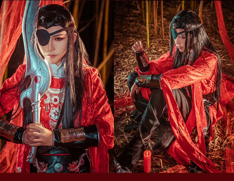 Костюм для косплея Хуа Чэн из аниме Tian Guan Ci Fu отчаянный призрак король полный