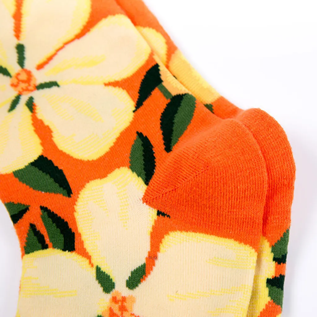 Женские цветные осенние художественные чулки Модные женские повседневные