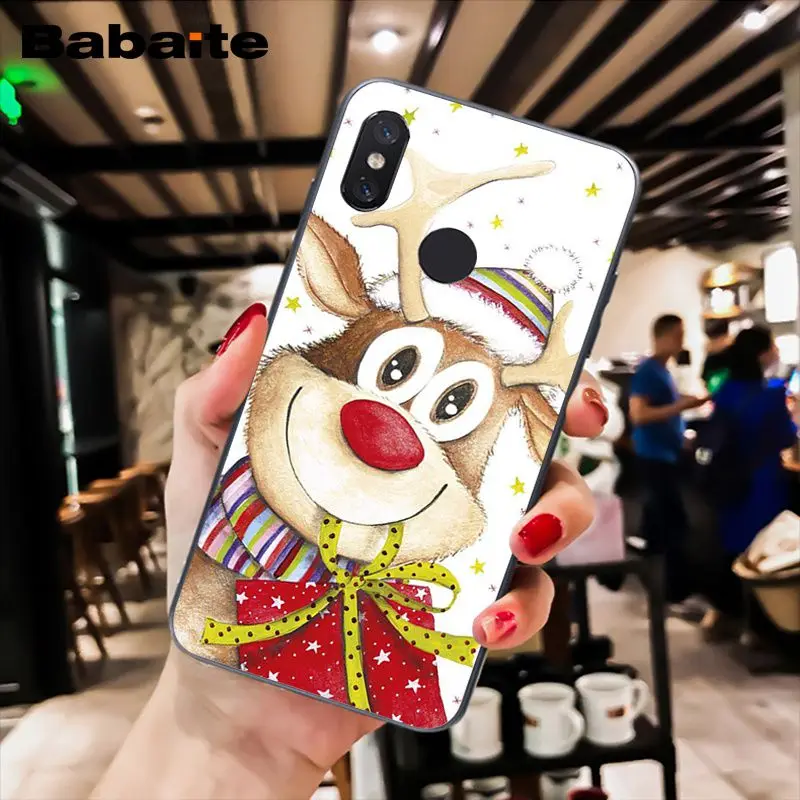Babaite год Рождественский олень Санта мягкий чехол для телефона для Xiaomi MiA1 A2 lite F1 Redmi8 4X 5Plus S2 Note7 8Pro 5A 6A