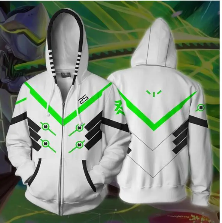 Персонажа игры OW D.VA 3D толстовки s/жнец смерти/солдата 76/Косплей Гэндзи Костюм