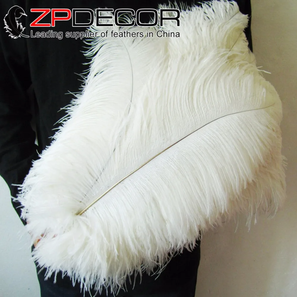 Фабрика ZPDECOR длина 45 50 см (18 20) белый цвет шт./лот высокое качество страусиные перья