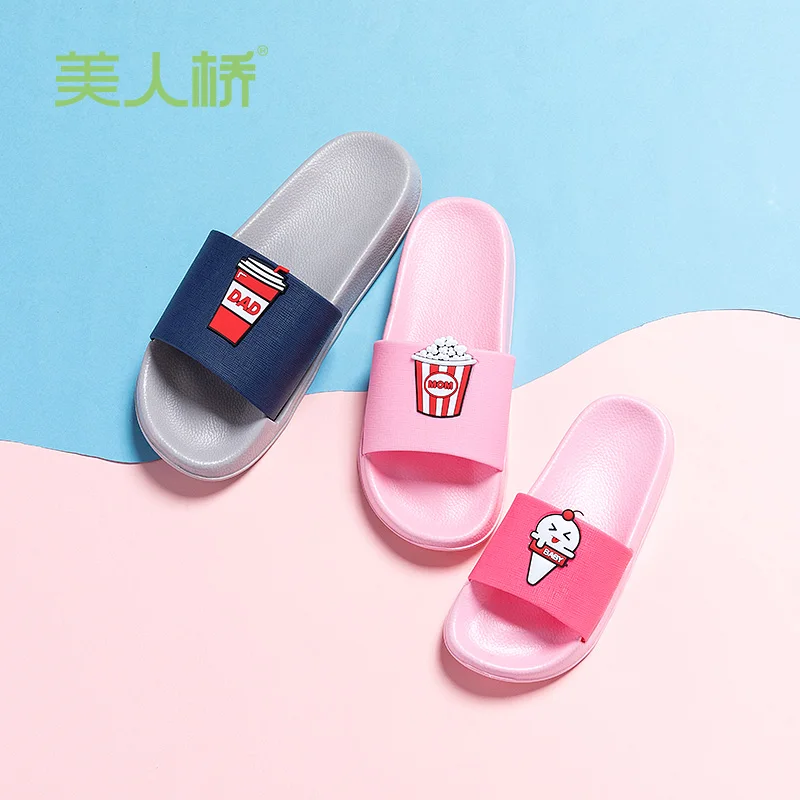 Brand Slippers Women Men Flat Slides Summer Casual Beach Flip Flops Shoes Non-slip Indoor House Home Comfortable | Обувь