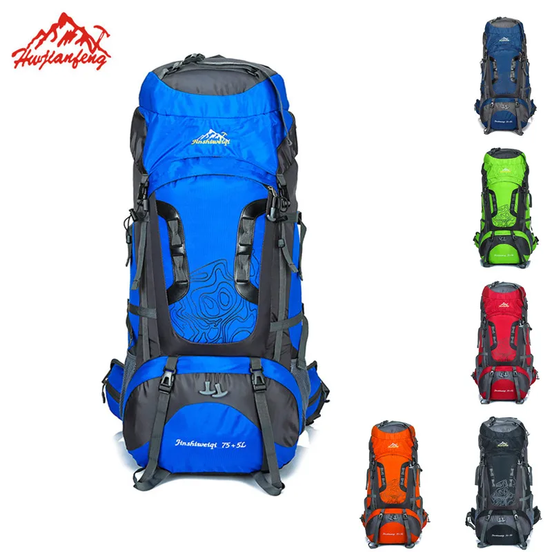 Kopen Unisex Mochila Outdoor Rugzak Klimmen Ski Rugzak Waterdichte Rugzak Nylon Camping Tas Wandelen 80L Toeristische Rugzak
