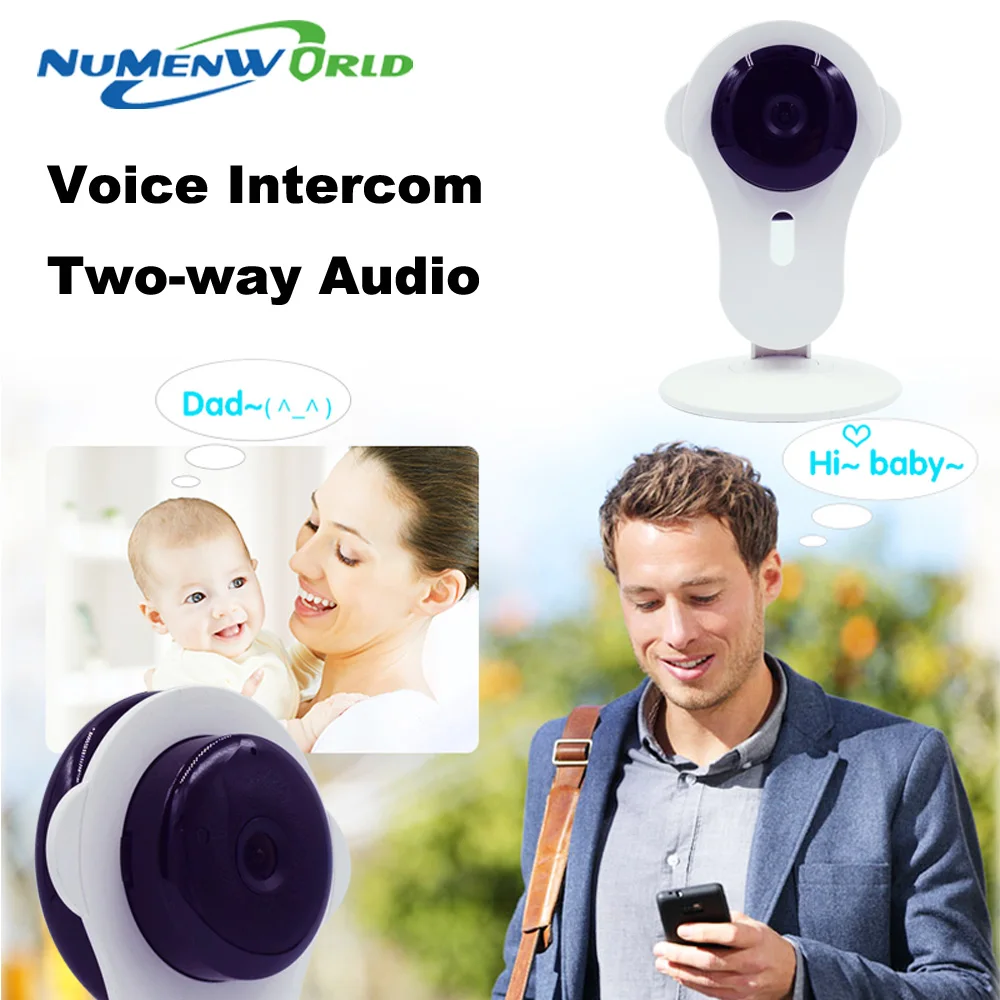 Лучшая домашняя охранная камера радионяня беспроводная Wi Fi ip ночное видение для