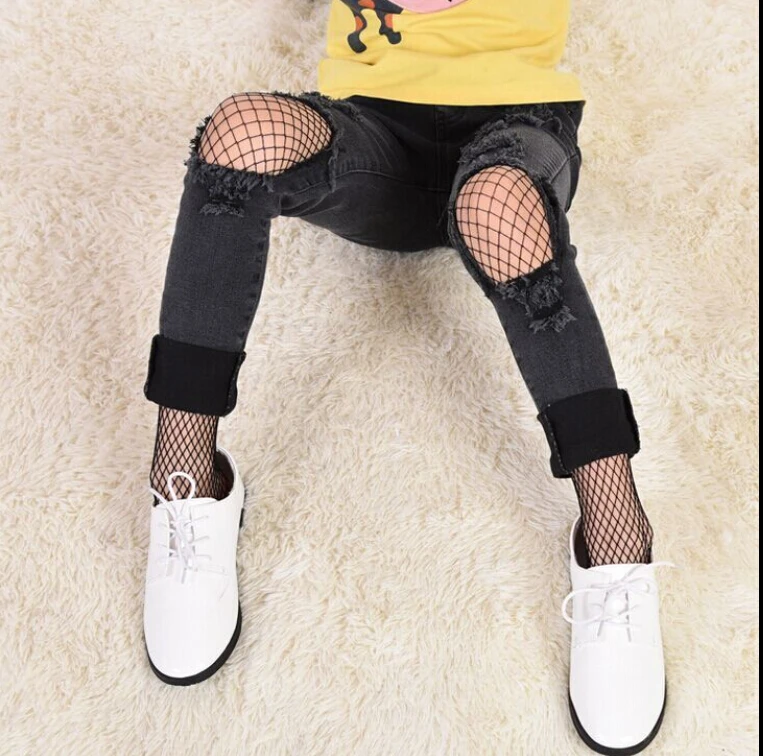 Лидер продаж 2017 колготки для маленьких девочек в сеточку больших и средних