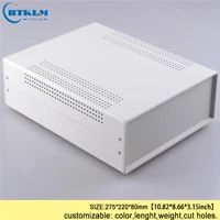 BDA40007(W275)-A1 Электронный корпус изделия Железный корпус diy Железный проект чехол инструмент чехол для электропитания распределительная коробка 275*220*80 мм - Цвет: BDA40007(W275)-A1